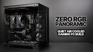 Zero RGB Panoramic PC Build  Air Cooled Antec C8  Noctua chromax.black  AMD 7900  RX 7900 XT