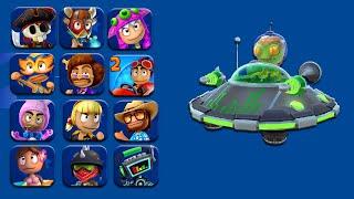 UFO Bzorp Vs All Driver Battle  Beach Buggy Racing 2 Island Adventure