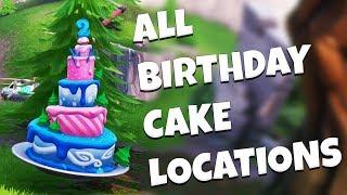 ALL BIRTHDAY CAKE LOCATIONS – Fortnite Birthday Challenges Guide