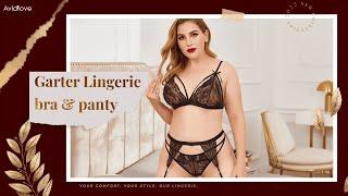 Garter Lingerie Try on Haul with Mafe  Avidlove