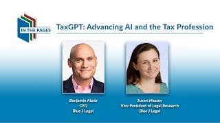 TaxGPT Advancing AI and the Tax Profession