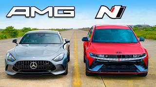 Mercedes-AMG GT v Hyundai IONIQ 5 N DRAG RACE