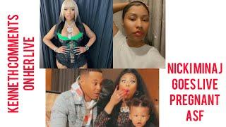 CONGRATS NICKI GOES LIVE & CONFIRMS HER PREGNANCYKENNETH COMMENTS ON HER LIVE 