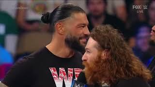 Sami Zayn makes Roman Reigns and Logan Paul break character 