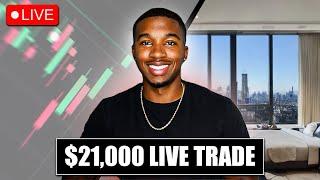 Watch Me Make $21000 LIVE Day Trading