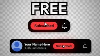 FREE YouTube Subscribe + Bell Animation  MOGRT Download  No Copyright