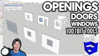 Easy OPENINGS DOORS and WINDOWS in SketchUp with 1001Bit Tools