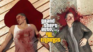 GTA 5 - All 5 Endings ABC & BETA