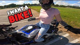 CAMMY FINALLY RIDES THE YAMAHA R1M