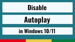 how to disable autoplay in windows 10