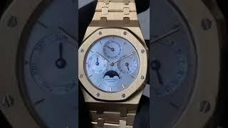 TIMEXCHANGE Audemars Piguet Royal Oak Perpetual Calendar mother of pearl dial full set ref.25654BA