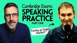 How to pass your SPEAKING EXAM - Part One. Cambridge English B2 First C1 Advanced & C2 Proficiency