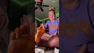 blonde gets feet tickled