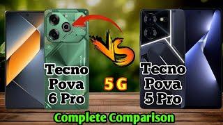 Complete Comparison of Tecno Pova 6 Pro 5G Vs Tecno Pova 5 Pro 5G 2024