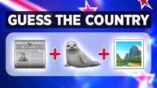  Guess the Country Name - By Emoji  Part 1