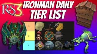 Ironman Daily Tier List Runescape 3