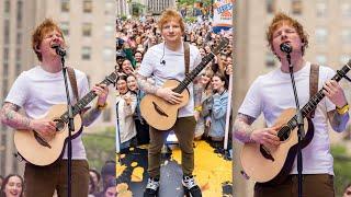 Ed Sheeran live Today Show Full Performance Eyes Closed Life goes on Boat Perfect Curtains