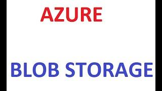 Azure Blob Storage Tutorial#AzureADF #AzureADFTutorial#AzureDataFactory #AzureBlobStorage