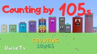 Counting by 105s Song  Minecraft Numberblocks Counting Songs  Learn to Count