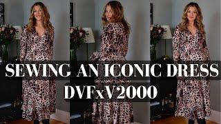 V2000 Diane Von Furstenberg Wrap Dress Sew Along Sewing the iconic designer sewing pattern