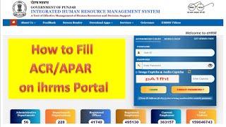 How to Fill Self Appraisal of ACRAPAR on ihrms Portal