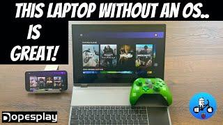 This Laptop with no OS works with everything Dopesplay DR158W