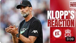 Klopps reaction Jürgen on friendly win Trent & more Karlsruher vs Liverpool