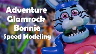 Speed Modeling  FNaF  Adventure Glamrock Bonnie  Blender 