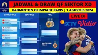 Jadwal Perempat Final Badminton Olimpiade Paris 2024 Sektor Ganda Campuran LIVE SCTV 1 Agustus 2024