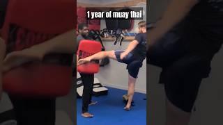 1 Year of Muay Thai  #muaythai  #shorts