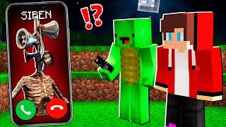 Why Siren Head CALLING to JJ and MIKEY at 300 am ? - in Minecraft Maizen