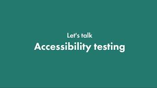 Digital Accessibility Testing