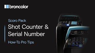 How to Access the Scoro Pack Flash Counter  broncolor How To Pro Tips