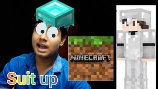 I suited up on minecraft  minecraft survival #2