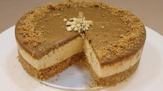 No - Bake Homemade Lotus Biscoff Cheesecake  No Egg No Gelatin No Oven No Sugar  Easy Recipe