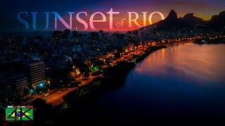 【4K】30 Minutes  Sunset in Rio de Janeiro from Above  BRAZIL 2020