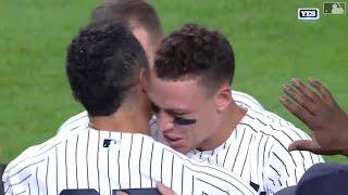 FULL INNING Aaron Judges 60th homer then Giancarlo Stantons walk-off grand slam for Yankees win