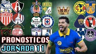  PRONOSTICOS JORNADA 11 CLAUSURA 2024 LIGA MX - Quiniela Futbol Mexicano PREDICCIONES  