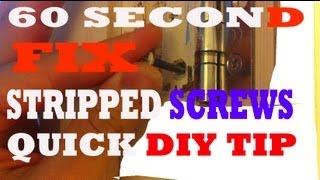 AWESOME DIY PROJECTS - HOW TO FIX A STRIPPED SCREW COWBOYDIY.COM