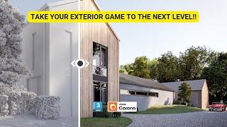 Exterior Rendering Tutorials for Beginners 3ds Max + Corona — BARNHOUSE