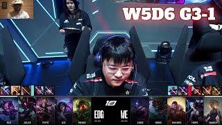 EDG vs WE - Game 1  Week 5 Day 6 LPL Summer 2023  Edward Gaming vs Team WE G1 ESS Reacts