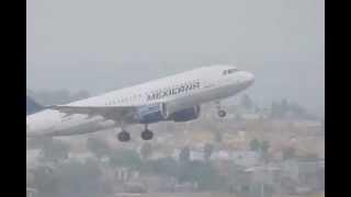 MEXICANA  AIRBUS 319 TAKING OFF IN TIJUANA AIRPORT