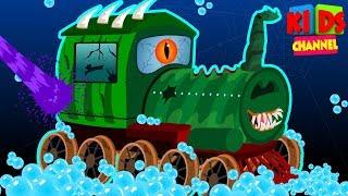 Car Wash Train  Halloween  Kindergarten Nursery Rhymes For Babies By Kids Channel