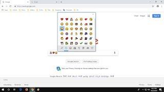Insert Emojis Anywhere in Chrome Browser in PC No App