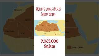 world largest desert in map