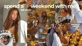 COZY FALL VLOG   days in my life pumpkin patch cozy fall meals seeing friends + current reads