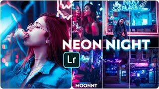 NEON NIGHT Lightroom preset  Neon preset  Free lightroom presets #39