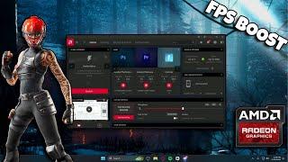 BEST SETTINGS For AMD Software BOOST FPS & LOWER LATENCY