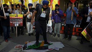 Sikhs protest outside Indian consulate in Toronto  AFP