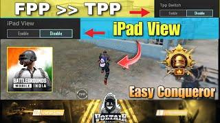 iPAD VIEW  FPP TO TPP SWITCH  NEW TRICK  BGMI